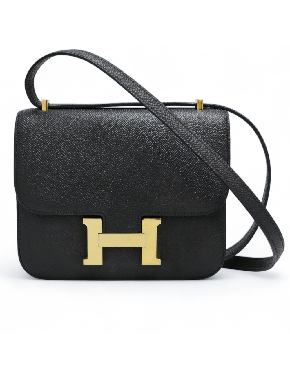 Sac Constance 18 HERMES epsom noir