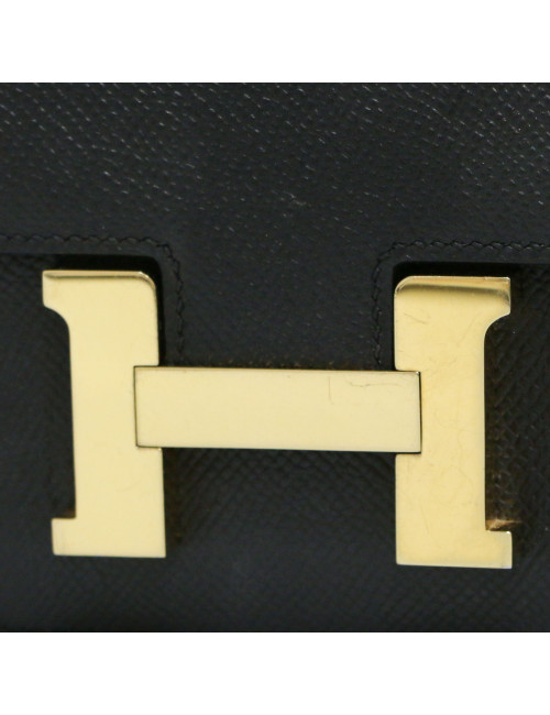 Sac Constance 18 HERMES epsom noir