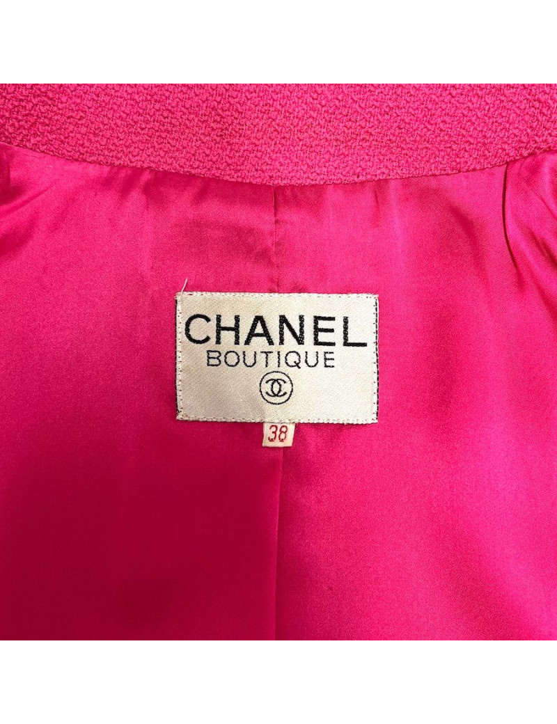 Veste T 38 CHANEL rose Vintage