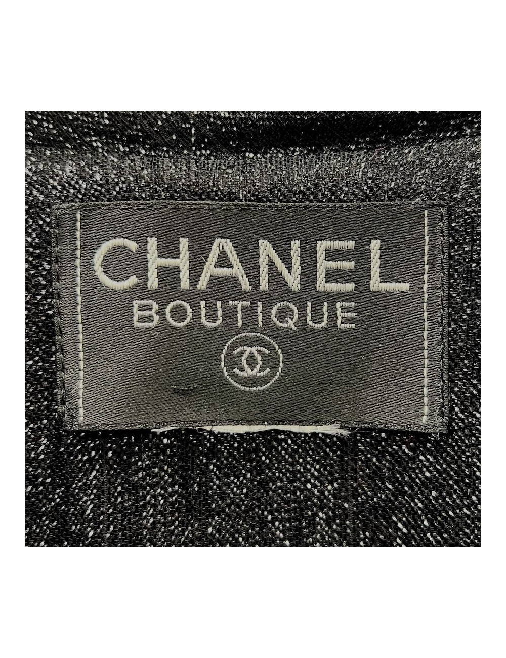 Veste T 42 CHANEL tweed noir