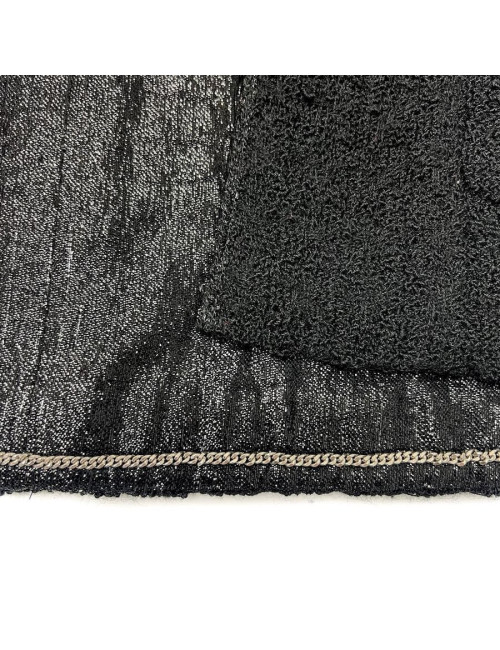 Veste T 42 CHANEL tweed noir