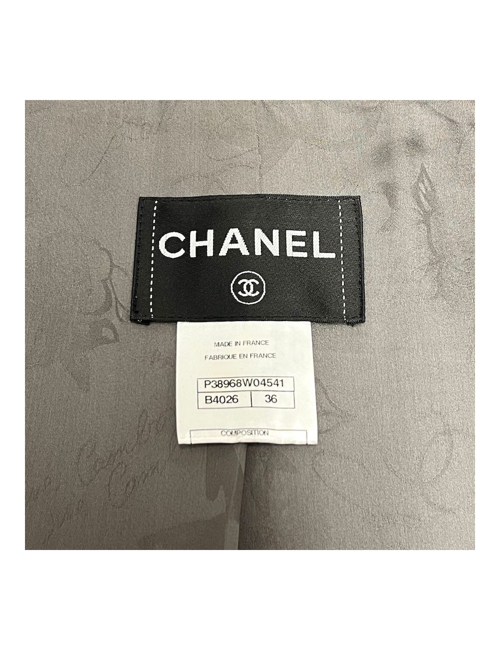 Classic white CHANEL dress