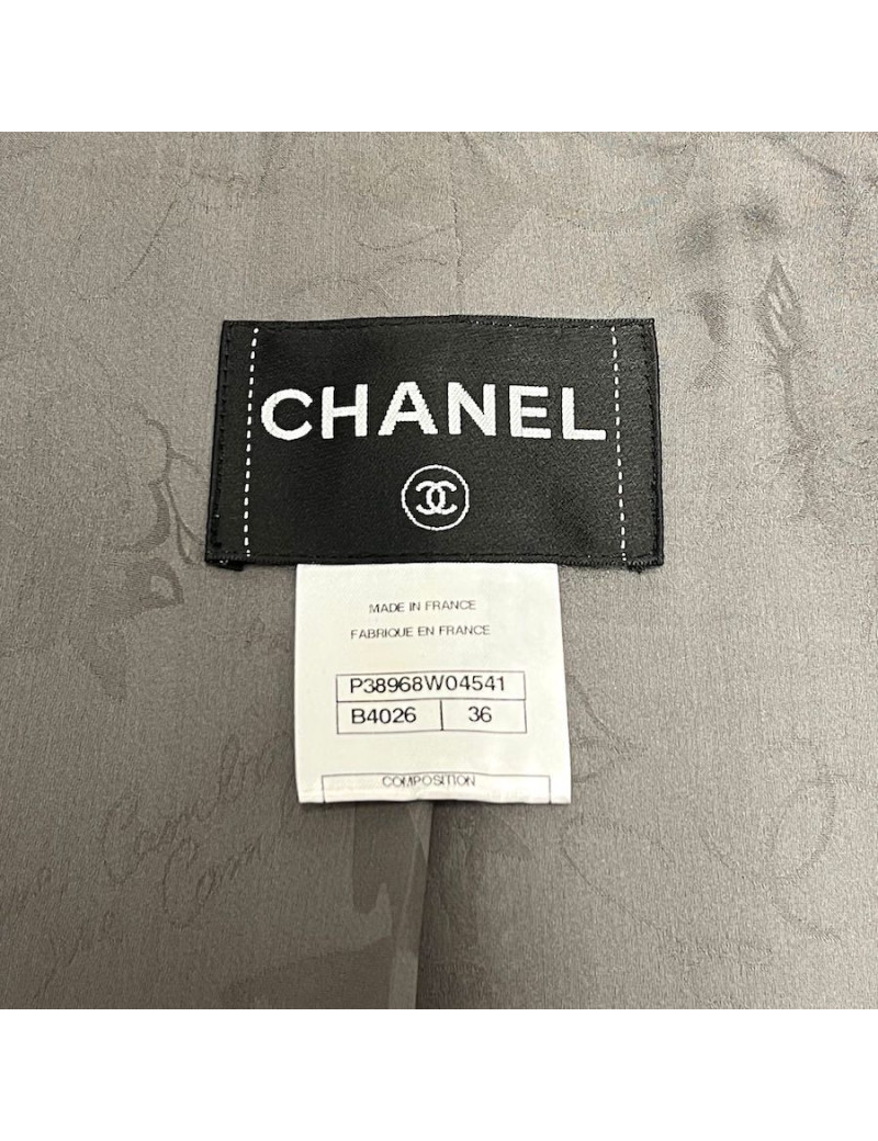 Classic white CHANEL dress