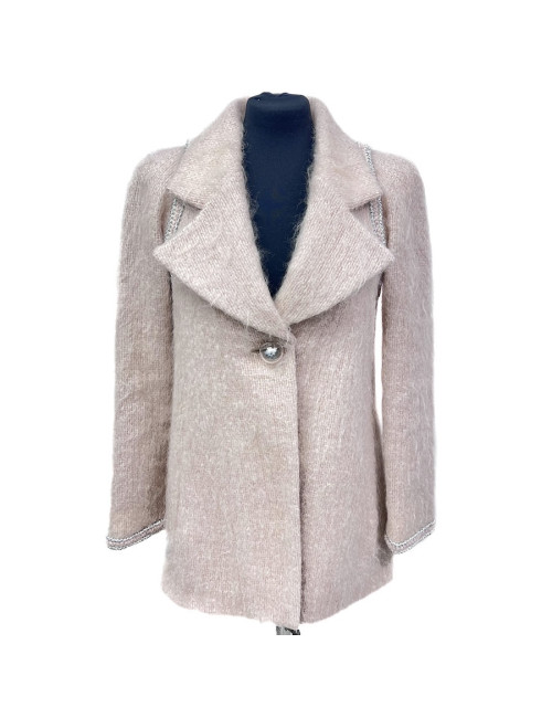 Classic white CHANEL dress