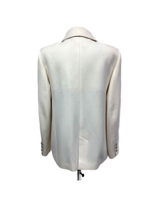 Caban CHANEL T42 laine écrue