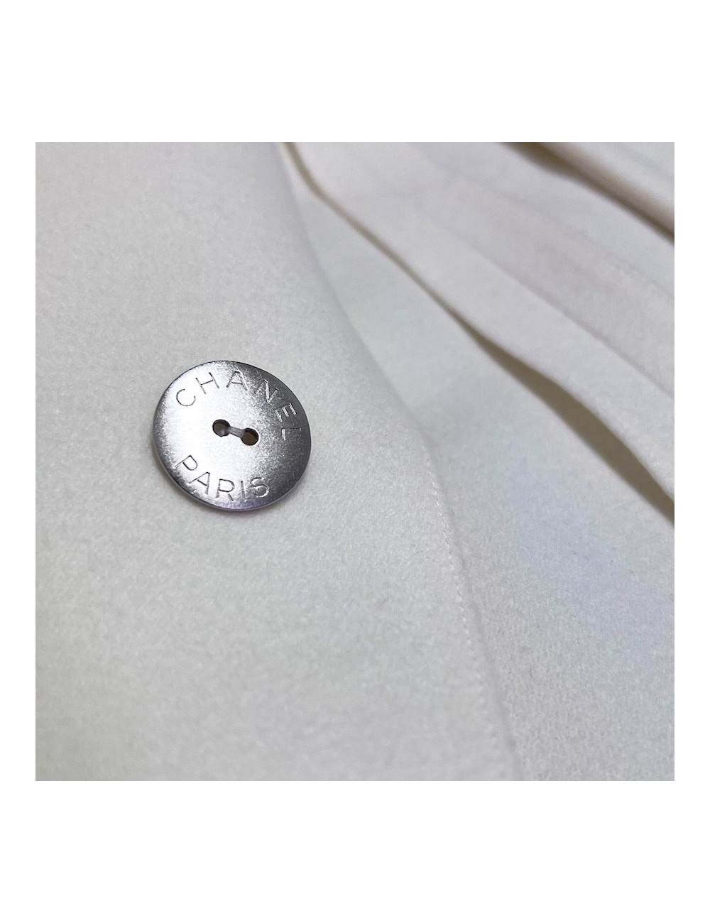 Caban CHANEL T42 laine écrue