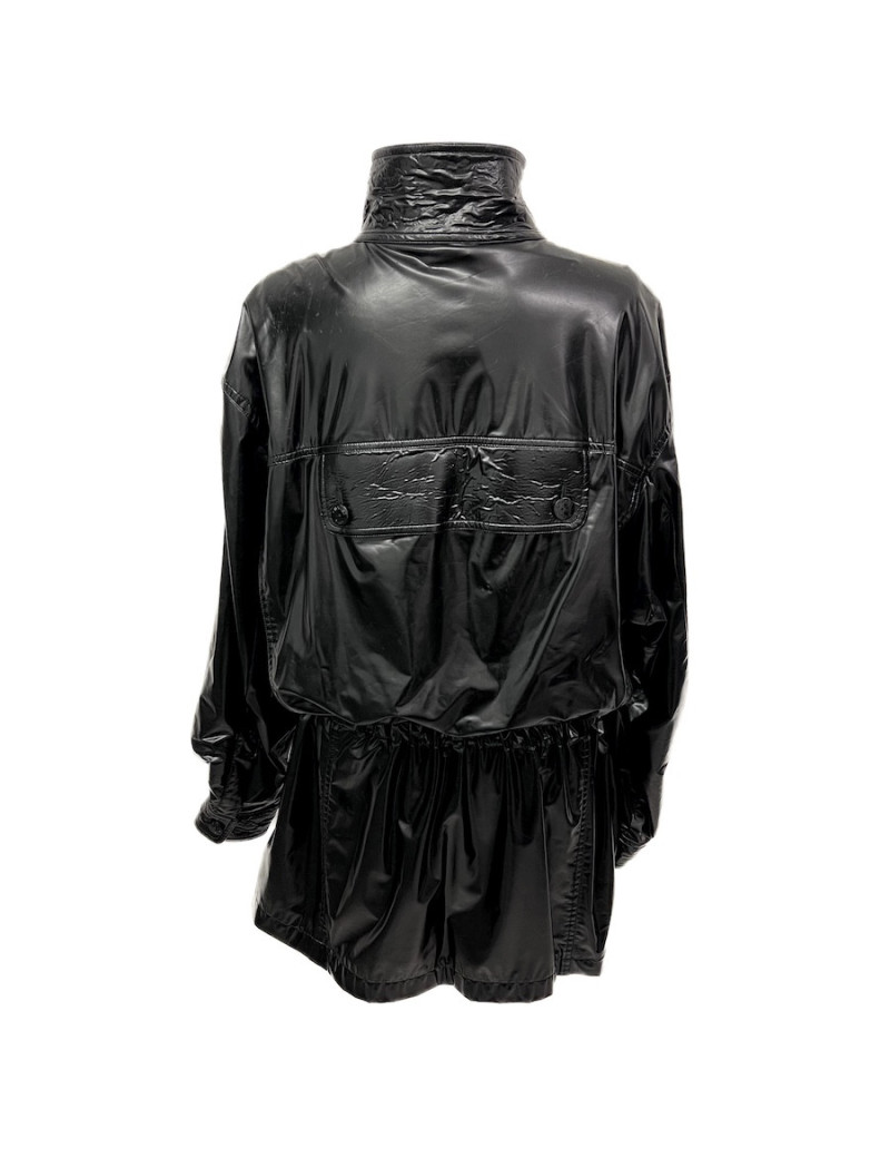 Veste longue CHANEL T 44 Vinyle noir