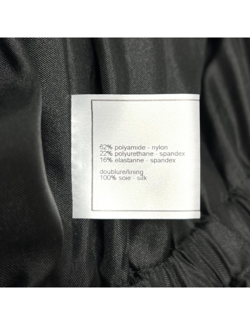 Veste longue CHANEL T 44 Vinyle noir