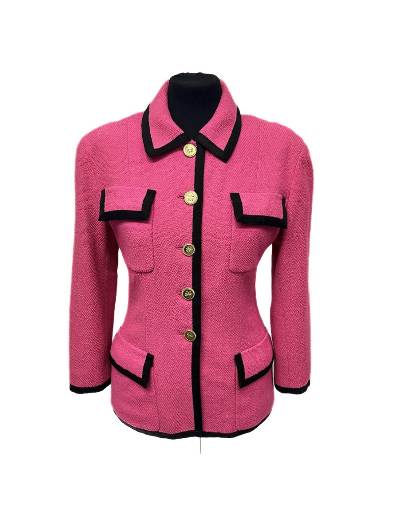 Veste T 38 CHANEL rose Vintage