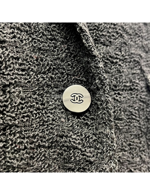 Veste T 42 CHANEL tweed noir