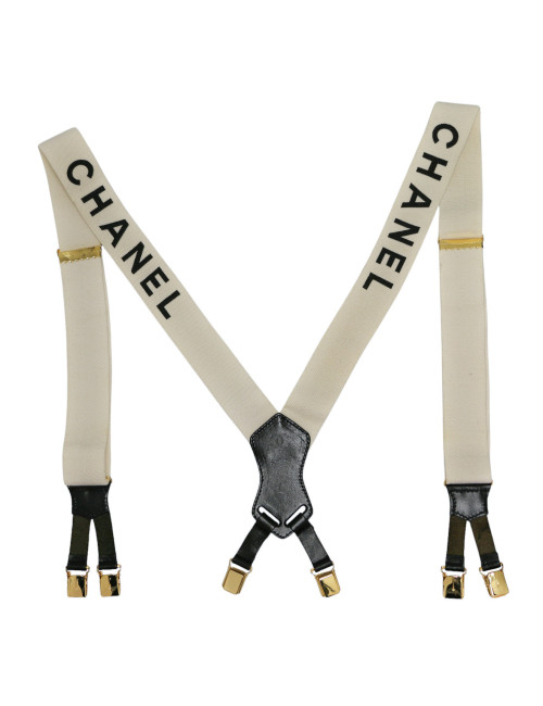 Bretelles CHANEL blanches