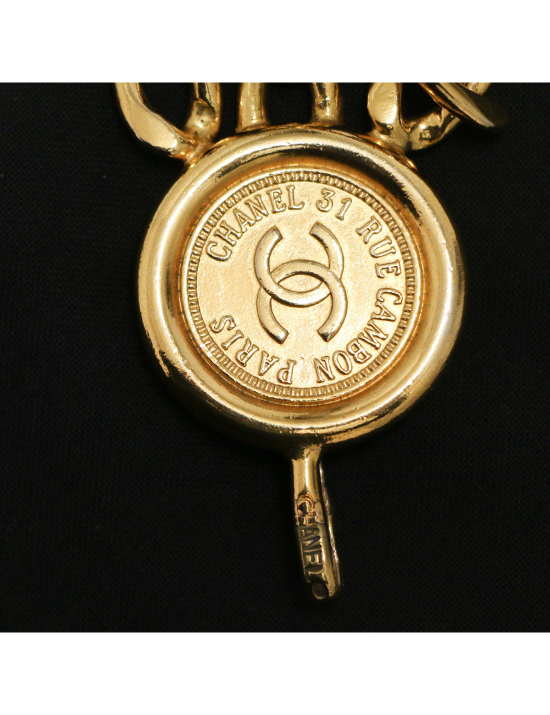 Ceinture CHANEL médaillon chaîne