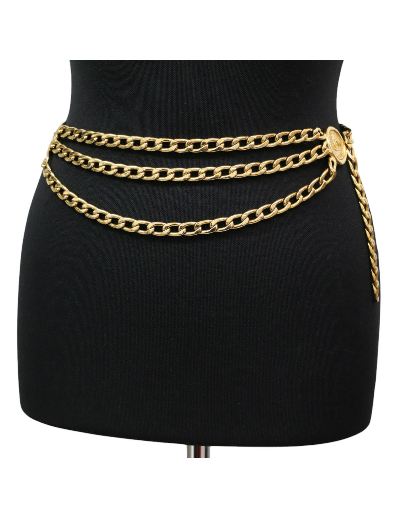 Ceinture CHANEL médaillon chaîne