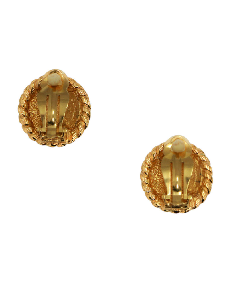 Petits clips CHANEL CC ronds