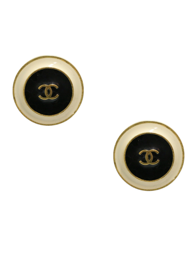 Clips ronds CHANEL vintage