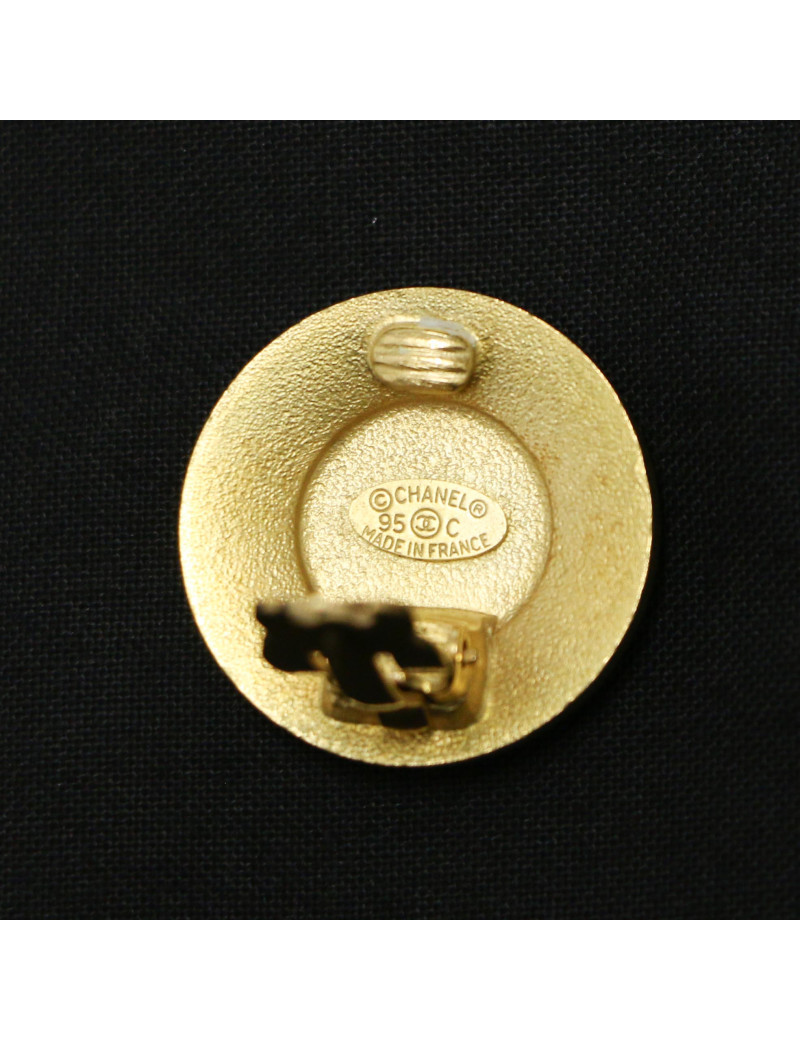 Clips ronds CHANEL vintage