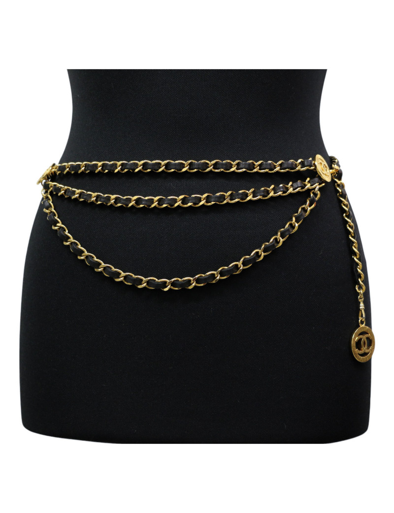 Ceinture 3 rangs CHANEL vintage