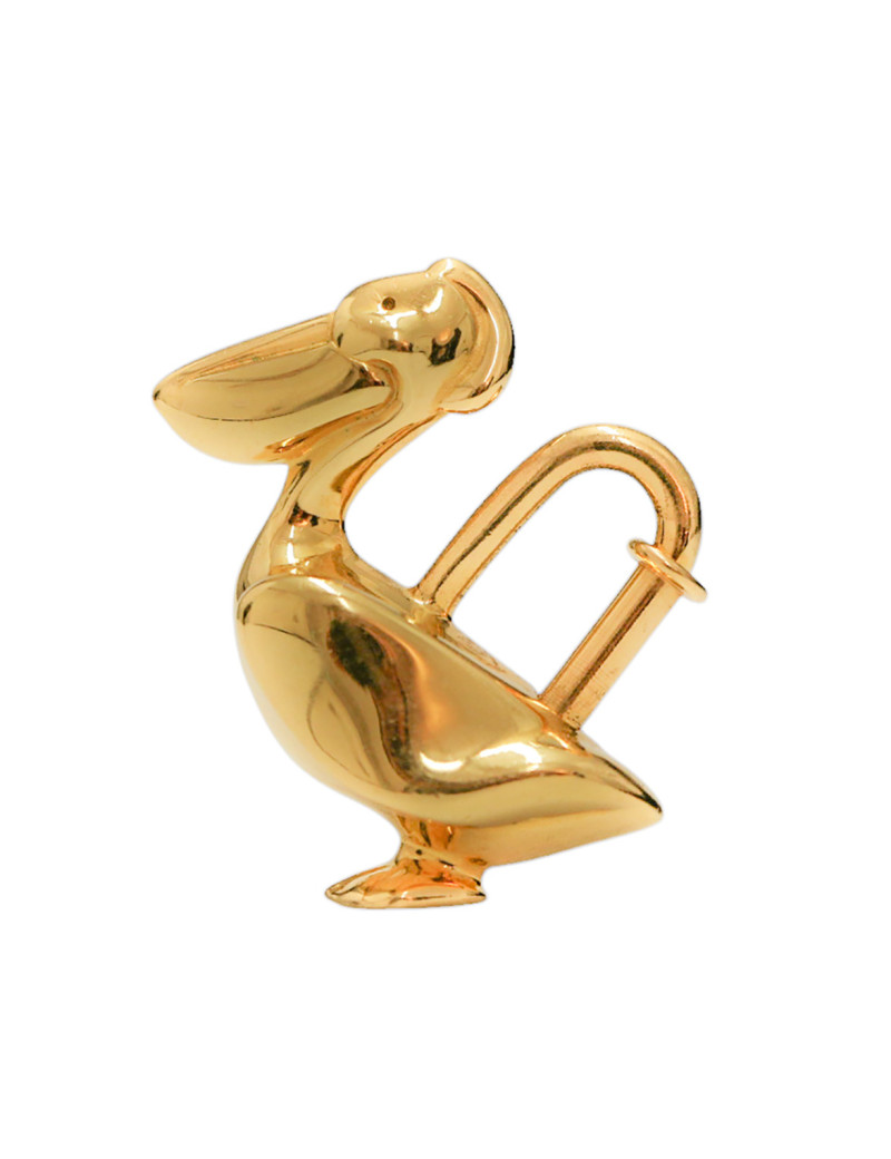 Cadenas Pelican HERMES plaqué or