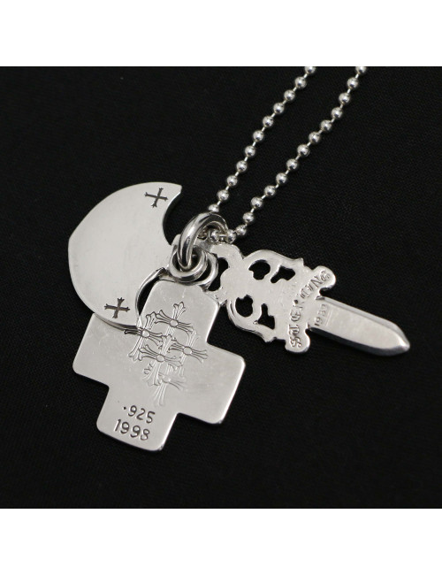 Collier CHROME HEARTS argent