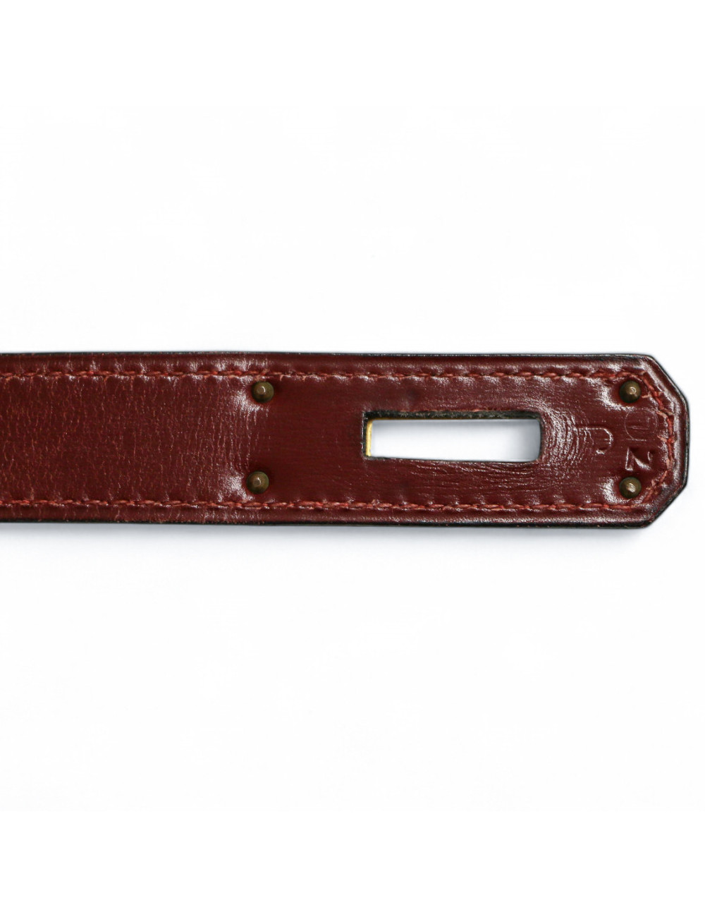 Kelly 28 toile et cuir HERMES rouge h