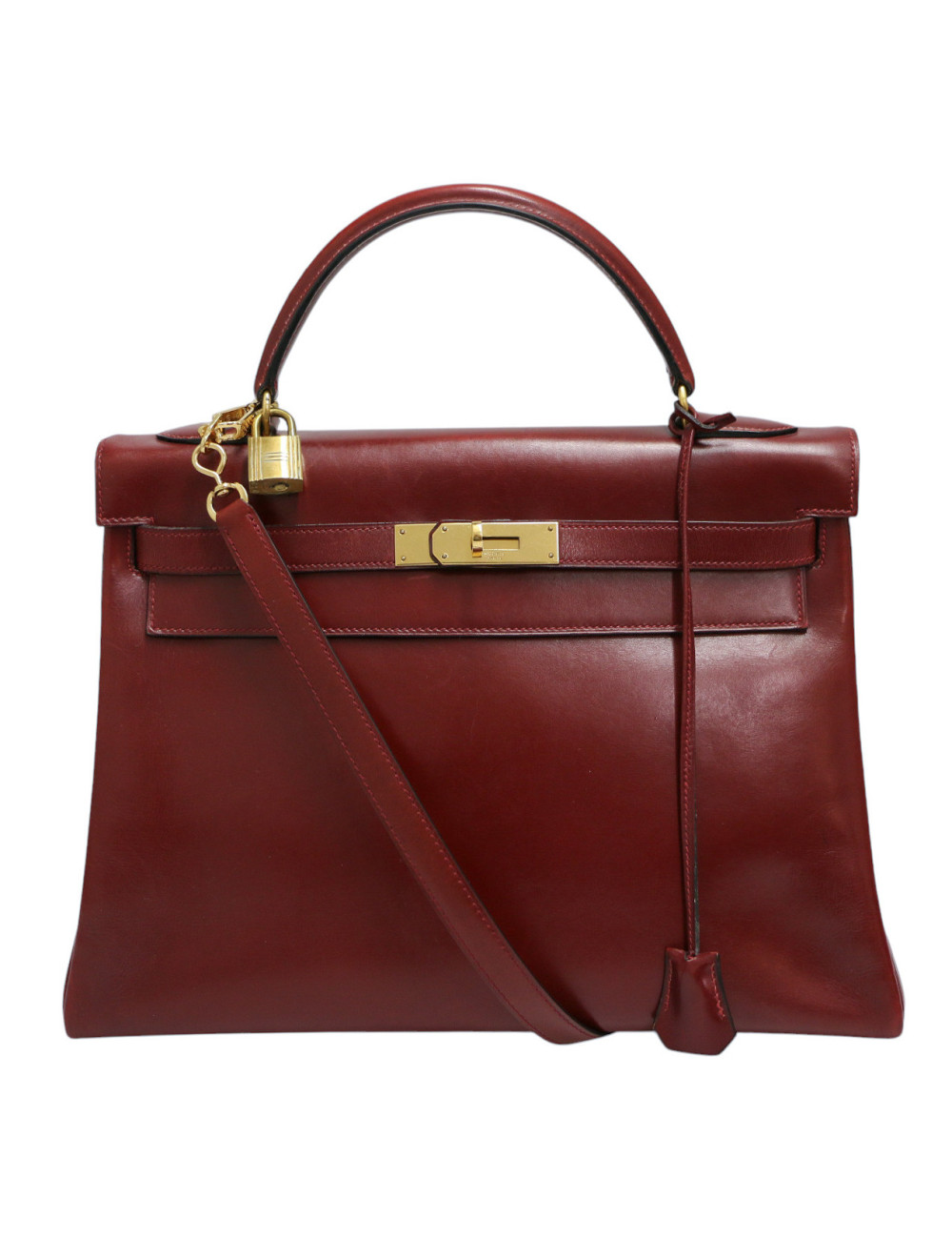 Kelly 32 HERMES retourné boxx rouge H