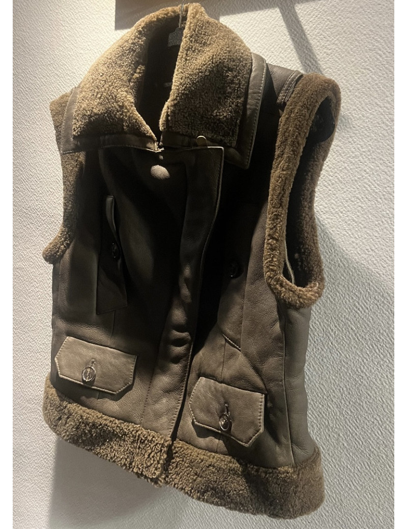Gilet DIOR sans manches cuir