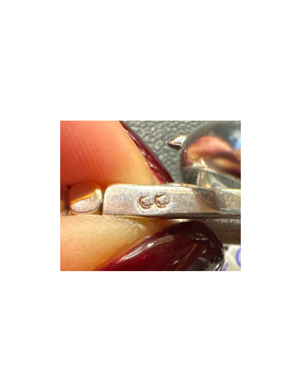 Collier boucle sellier HERMES argent massif