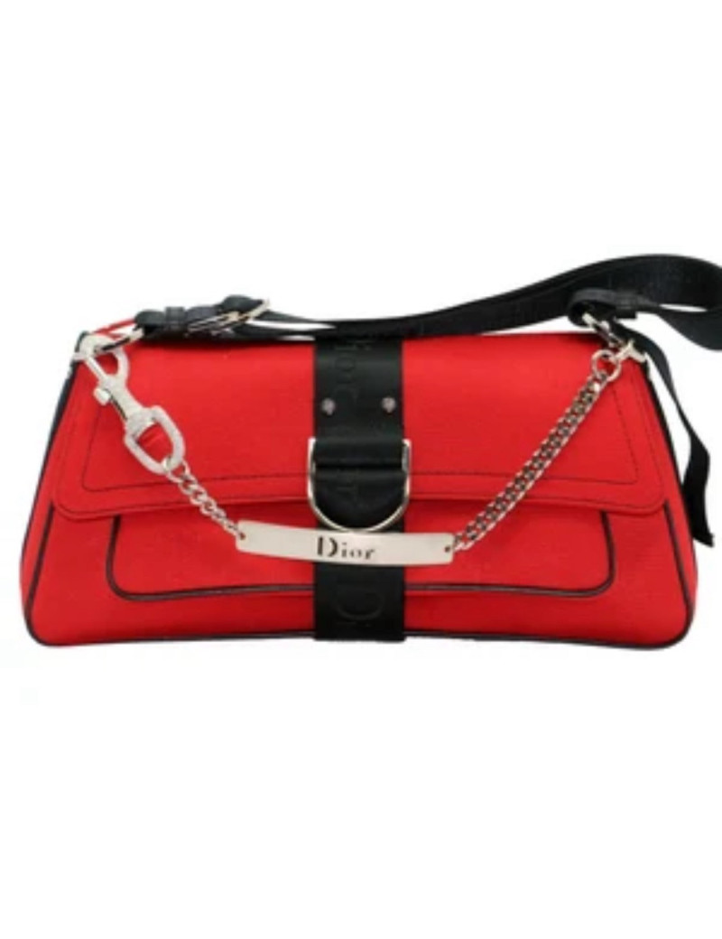 Sac CHRISTIAN DIOR Hardcore rouge et noir 