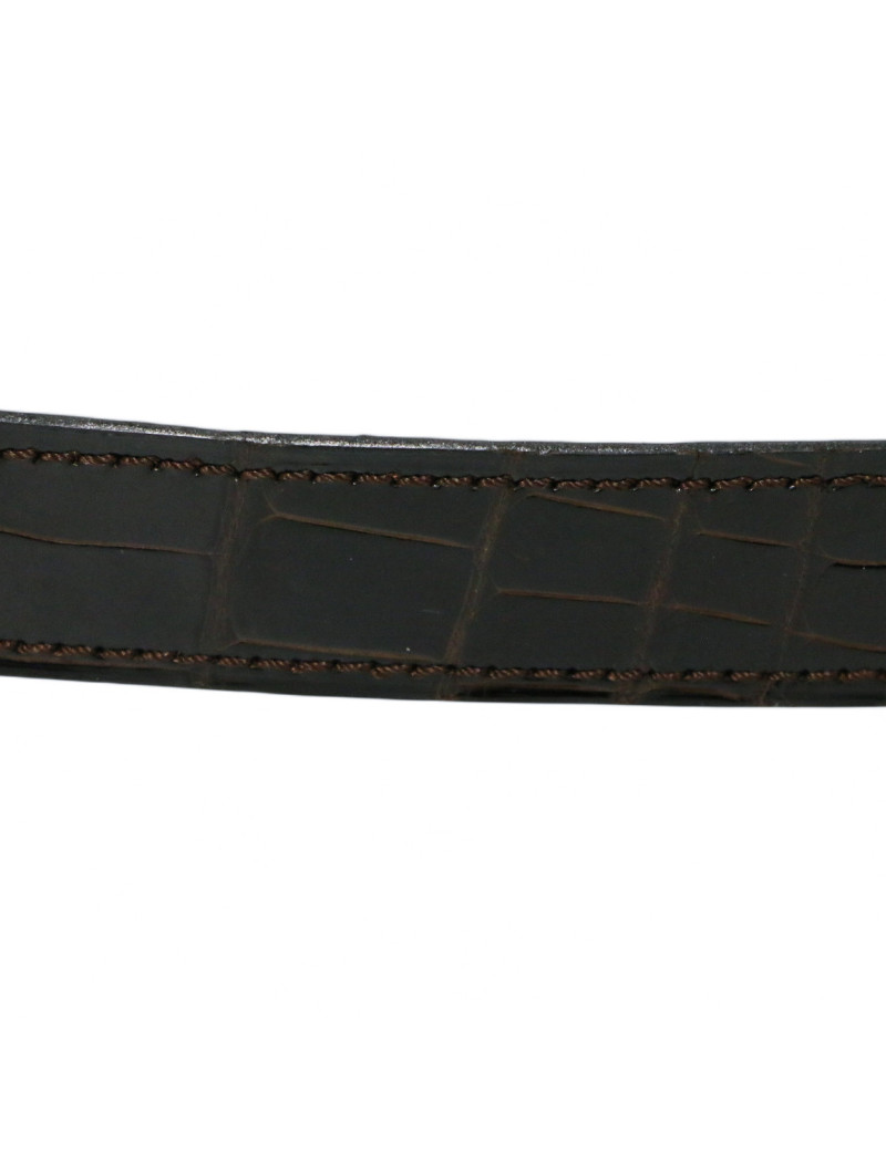 Ceinture CHRISTIAN DIOR Alligator marron