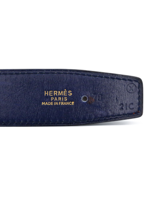 Ceinture HERMES réversible T 75 sans boucle