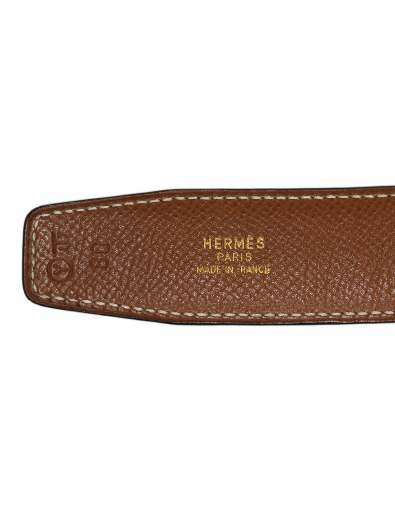 Ceinture hermes réversible T80
