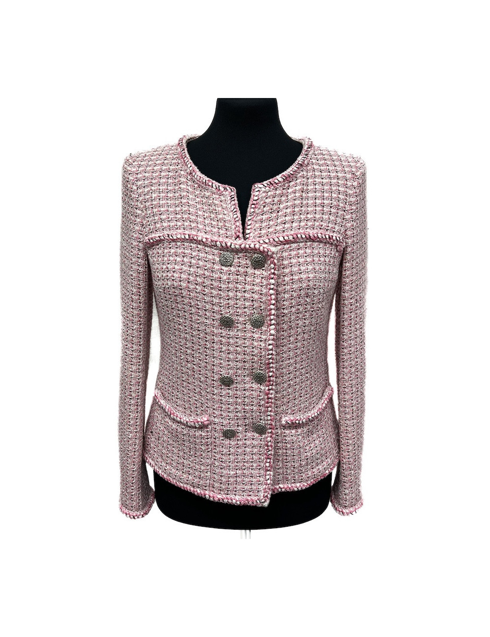 Veste rose CHANEL T 38 