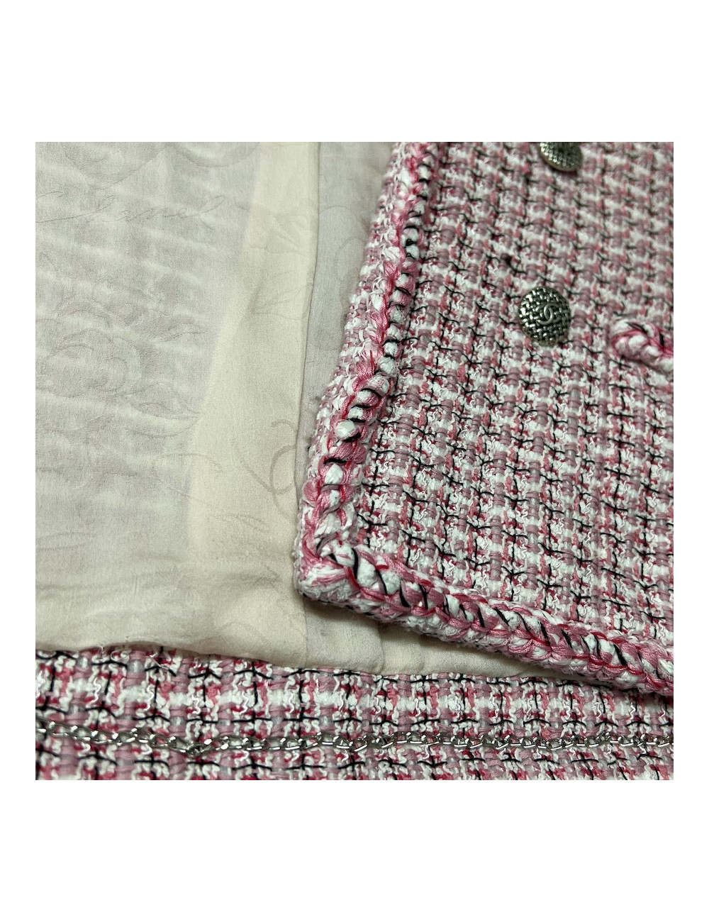 Veste rose CHANEL T 38 