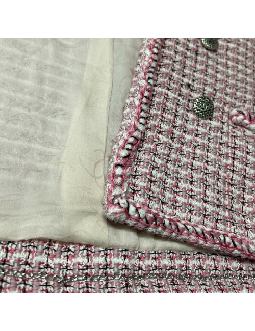 Veste rose CHANEL T 38 