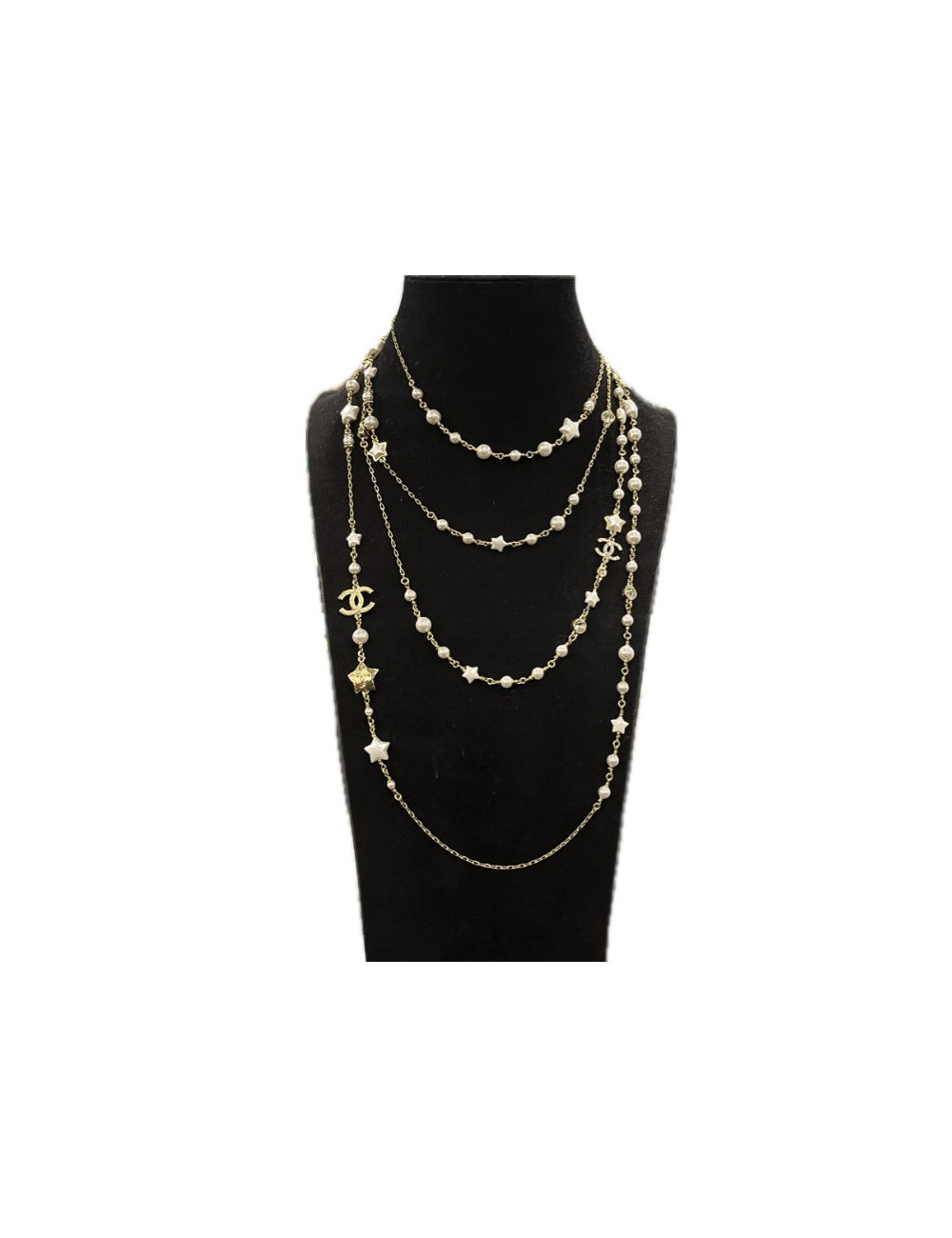 Multirangs CHANEL nacré et doré