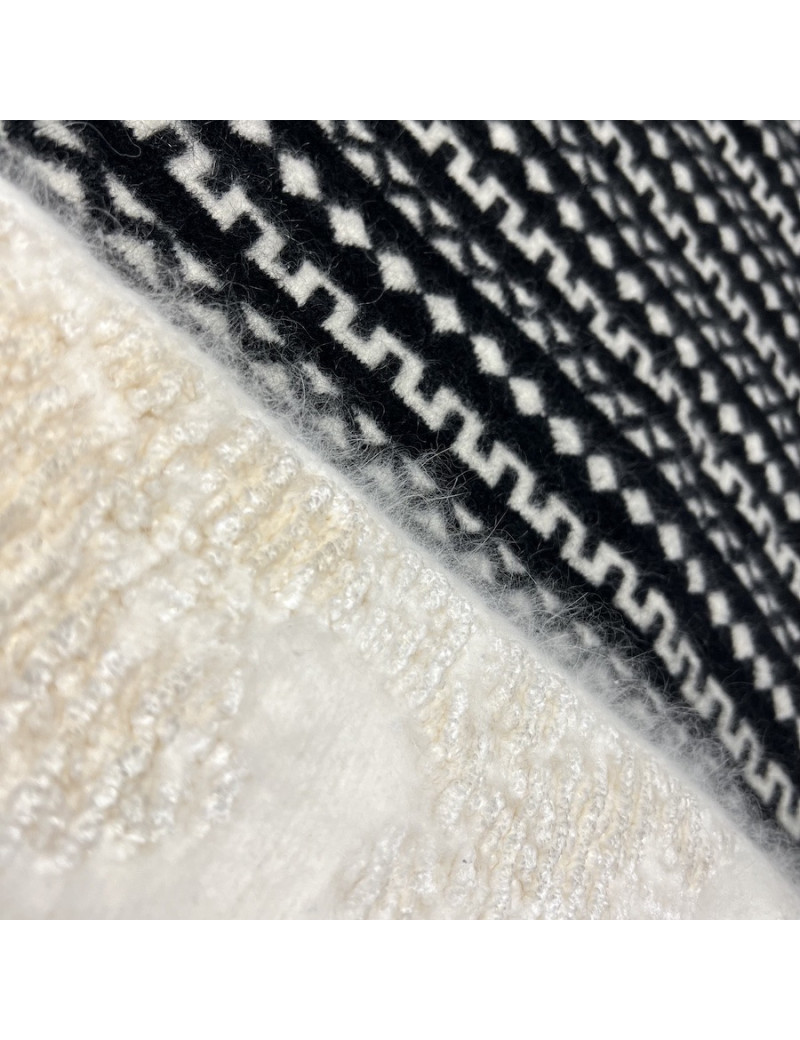 Robe T 38 CHANEL laine imprimé géométrique