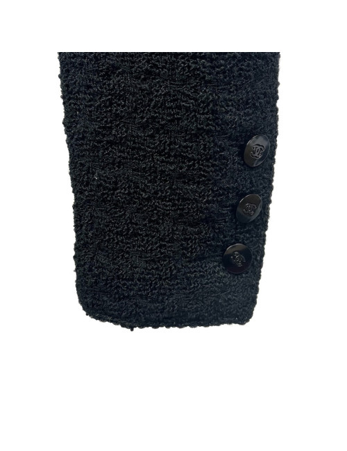 Veste T 42 CHANEL tweed noir