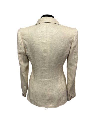 Robe T 38 CHANEL laine imprimé géométrique 2