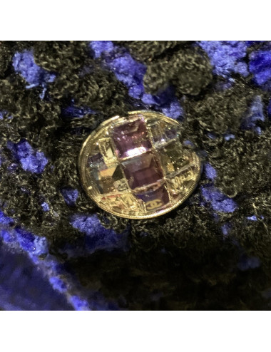 Manteau CHANEL T 36 tweed bleu roi 2