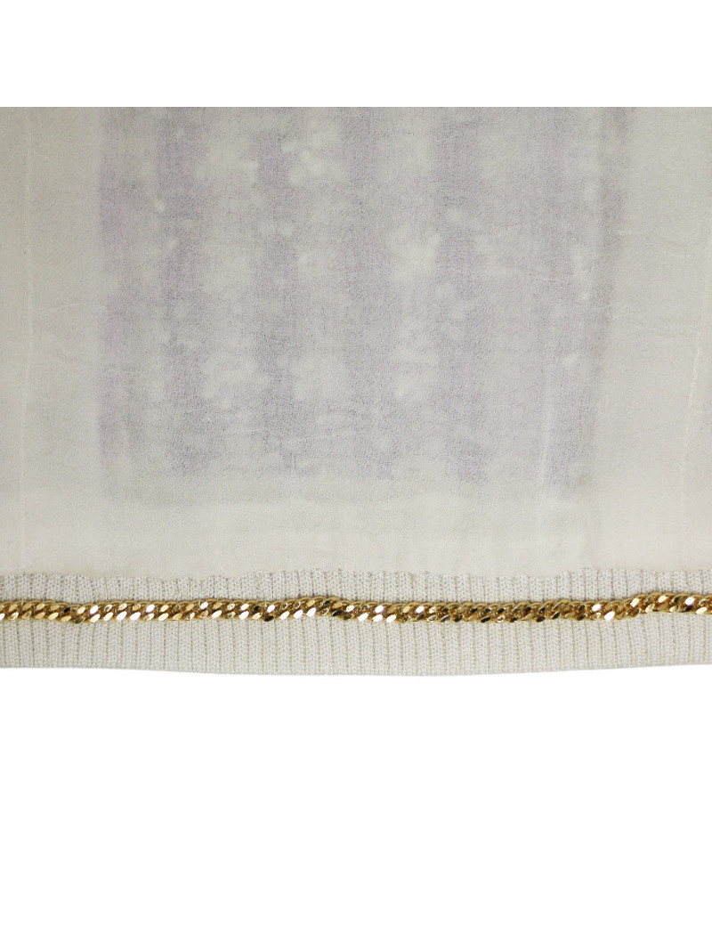 Robe T 38 CHANEL laine imprimé géométrique
