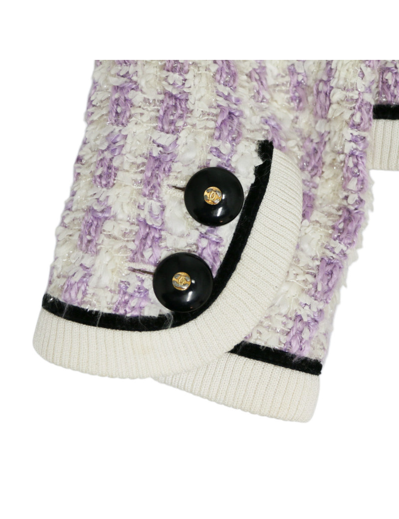 Robe T 38 CHANEL laine imprimé géométrique
