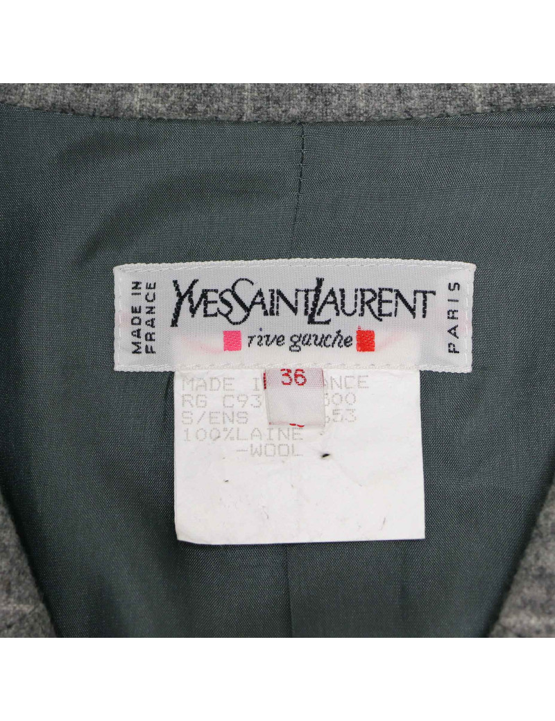 Veste YSL RIVE GAUCHE grise