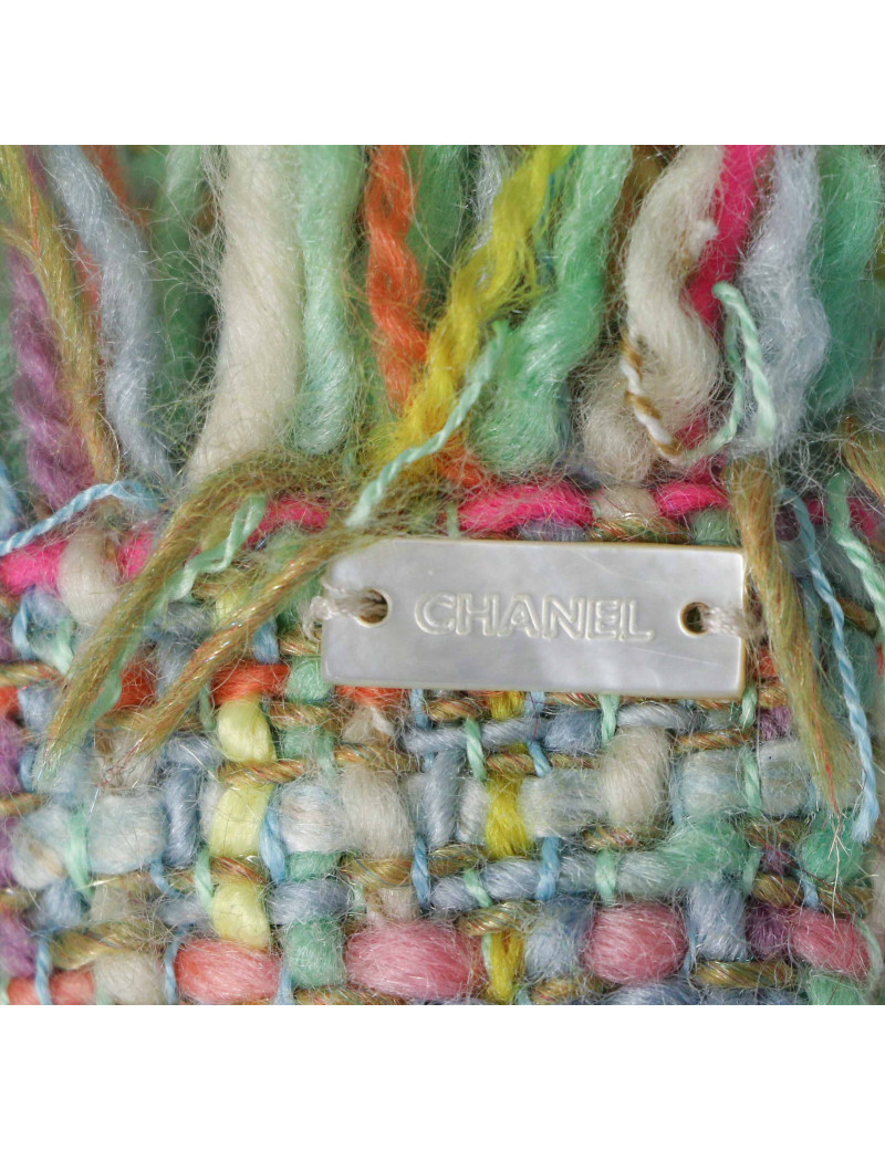 Veste courte tweed vert CHANEL AUtomne 2001