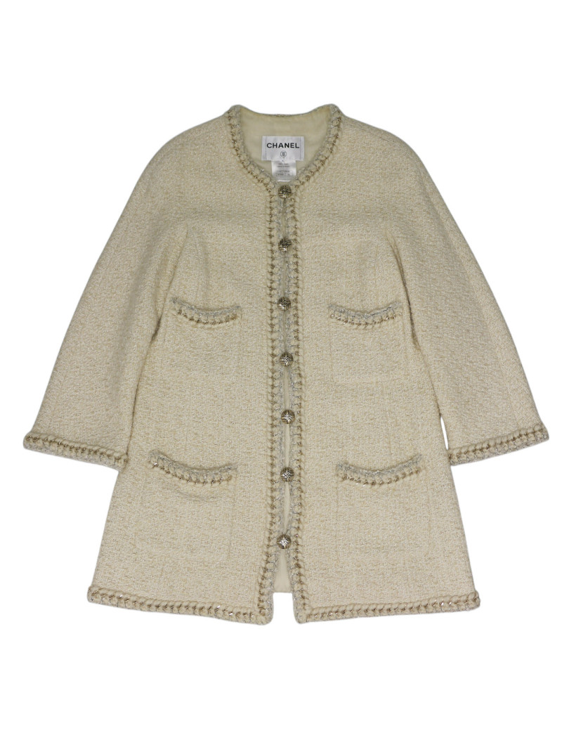 Veste longu CHANEL beige T44