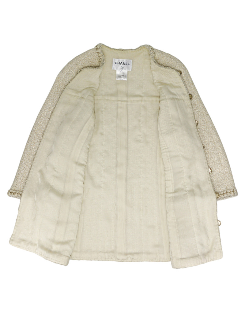 Veste longu CHANEL beige T44