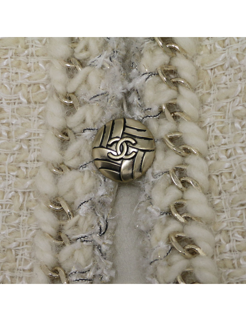 Veste longu CHANEL beige T44