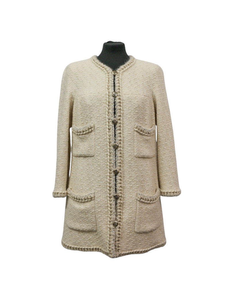 Veste longu CHANEL beige T44