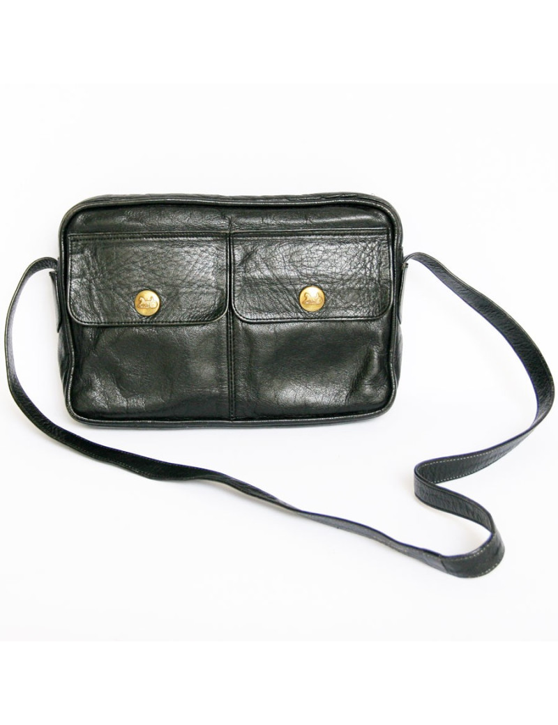 Petit sac CELINE en cuir noir