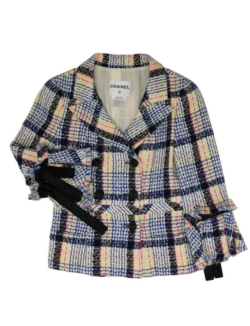 Veste CHANEL tweed multicolore