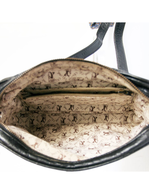 Petit sac CELINE en cuir noir